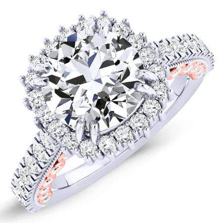 Varda Round Diamond Engagement Ring (Lab Grown Igi Cert) whitegold