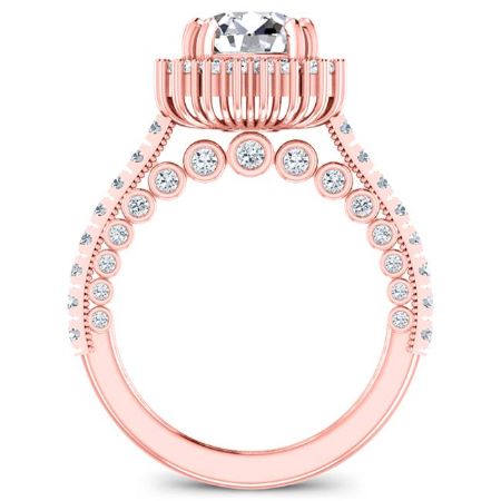 Varda Round Diamond Engagement Ring (Lab Grown Igi Cert) rosegold