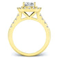 Velvet Cushion Diamond Bridal Set (Lab Grown Igi Cert) yellowgold