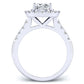 Velvet Cushion Diamond Bridal Set (Lab Grown Igi Cert) whitegold