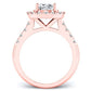 Velvet Cushion Diamond Bridal Set (Lab Grown Igi Cert) rosegold