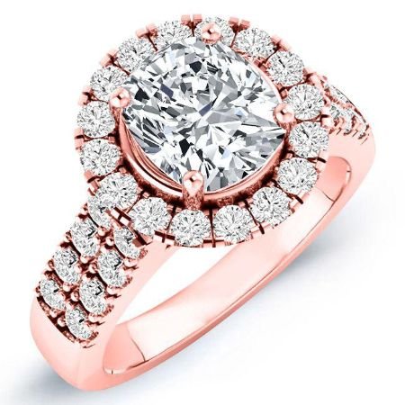 Velvet Cushion Diamond Bridal Set (Lab Grown Igi Cert) rosegold