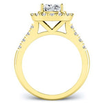 Velvet Cushion Diamond Engagement Ring (Lab Grown Igi Cert) yellowgold