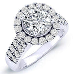 Velvet Cushion Diamond Engagement Ring (Lab Grown Igi Cert) whitegold