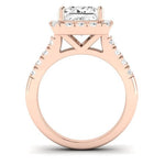 Velvet Diamond Matching Band Only (does Not Include Engagement Ring)  For Ring With Princess Center rosegold