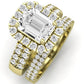 Velvet Emerald Diamond Bridal Set (Lab Grown Igi Cert) yellowgold