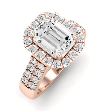 Velvet Emerald Diamond Bridal Set (Lab Grown Igi Cert) rosegold