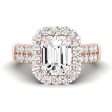 Velvet Emerald Diamond Bridal Set (Lab Grown Igi Cert) rosegold