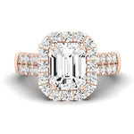 Velvet Emerald Diamond Bridal Set (Lab Grown Igi Cert) rosegold