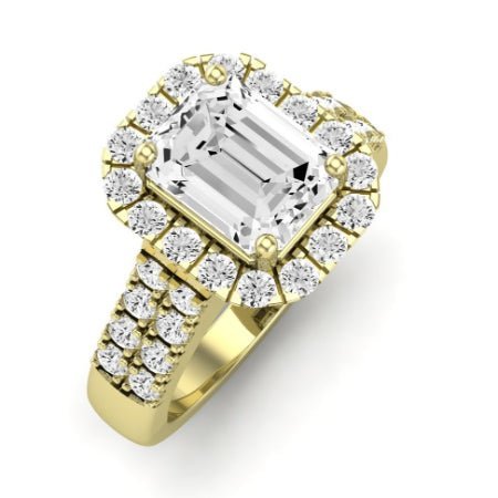 Velvet Emerald Diamond Bridal Set (Lab Grown Igi Cert) yellowgold