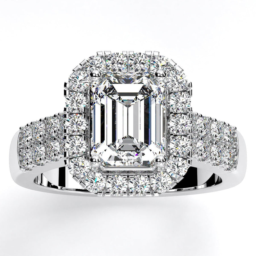 2.00 ct - Velvet - GIA Natural Emerald Diamond Engagement Ring