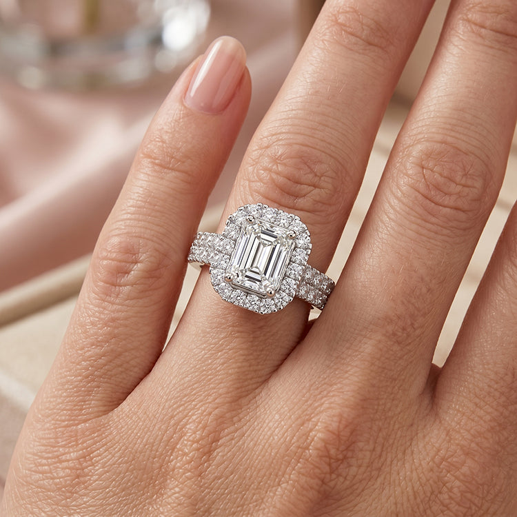 Velvet - GIA Natural Emerald Diamond Engagement Ring