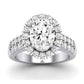 Velvet Oval Diamond Bridal Set (Lab Grown Igi Cert) whitegold