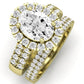 Velvet Oval Diamond Bridal Set (Lab Grown Igi Cert) yellowgold