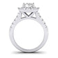 Velvet Oval Diamond Bridal Set (Lab Grown Igi Cert) whitegold