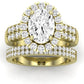 Velvet Oval Diamond Bridal Set (Lab Grown Igi Cert) yellowgold