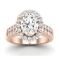 Velvet Oval Diamond Bridal Set (Lab Grown Igi Cert) rosegold