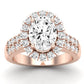 Velvet Oval Diamond Engagement Ring (Lab Grown Igi Cert) rosegold