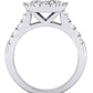 Velvet Oval Diamond Engagement Ring (Lab Grown Igi Cert) whitegold