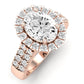 Velvet Oval Diamond Engagement Ring (Lab Grown Igi Cert) rosegold