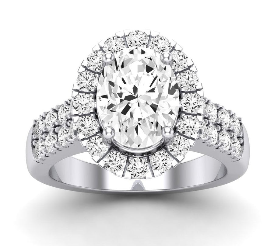 2.00 ct - Velvet - GIA Natural Oval Diamond Engagement Ring