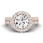 Velvet Moissanite Matching Band Only (does Not Include Engagement Ring)  For Ring With Round Center rosegold