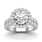 Velvet Moissanite Matching Band Only (does Not Include Engagement Ring)  For Ring With Round Center whitegold