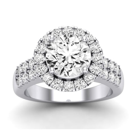 Velvet Moissanite Matching Band Only (does Not Include Engagement Ring)  For Ring With Round Center whitegold