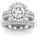 Velvet Moissanite Matching Band Only (does Not Include Engagement Ring)  For Ring With Round Center whitegold