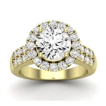 Velvet Moissanite Matching Band Only (does Not Include Engagement Ring)  For Ring With Round Center yellowgold