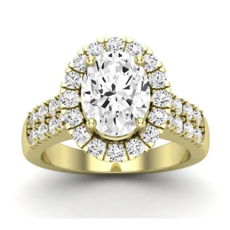 Velvet Oval Diamond Bridal Set (Lab Grown Igi Cert) yellowgold