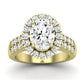 Velvet Oval Diamond Bridal Set (Lab Grown Igi Cert) yellowgold