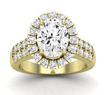 Velvet Oval Diamond Engagement Ring (Lab Grown Igi Cert) yellowgold