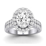 Velvet Oval Diamond Bridal Set (Lab Grown Igi Cert) whitegold
