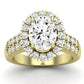 Velvet Oval Diamond Engagement Ring (Lab Grown Igi Cert) yellowgold