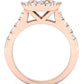 Velvet Oval Diamond Engagement Ring (Lab Grown Igi Cert) rosegold