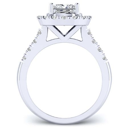 Velvet Princess Moissanite Bridal Set whitegold