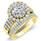 Velvet Round Diamond Bridal Set (Lab Grown Igi Cert) yellowgold