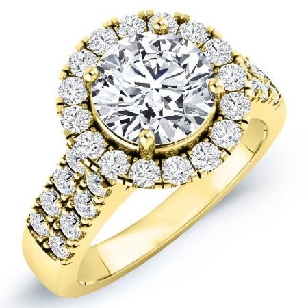 Velvet Round Diamond Bridal Set (Lab Grown Igi Cert) yellowgold