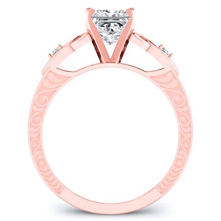 Venus Princess Diamond Bridal Set (Lab Grown Igi Cert) rosegold