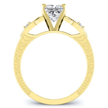 Venus Princess Moissanite Bridal Set yellowgold