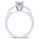 Venus Princess Moissanite Engagement Ring whitegold