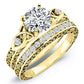 Venus Round Diamond Bridal Set (Lab Grown Igi Cert) yellowgold