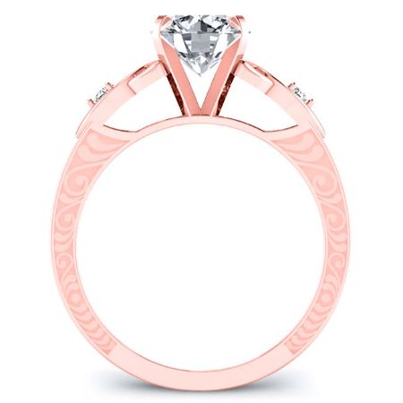 Venus Round Diamond Engagement Ring (Lab Grown Igi Cert) rosegold