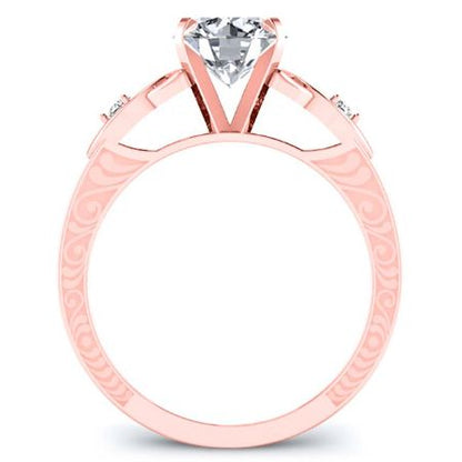 Venus Round Diamond Bridal Set (Lab Grown Igi Cert) rosegold