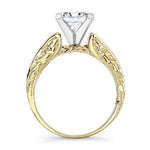 Verbena Princess Diamond Engagement Ring (Lab Grown Igi Cert) yellowgold