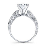 Verbena Princess Moissanite Engagement Ring whitegold