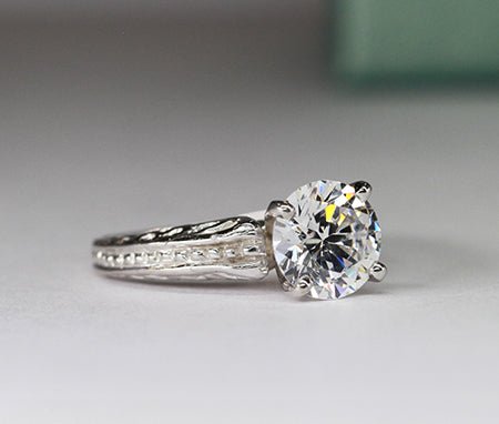 Verbena Round Diamond Engagement Ring (Lab Grown Igi Cert) whitegold