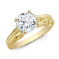 Verbena Round Diamond Engagement Ring (Lab Grown Igi Cert) yellowgold