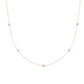 Vernal Bezel Set Diamond Solitaire Necklace (Clarity Enhanced) rosegold